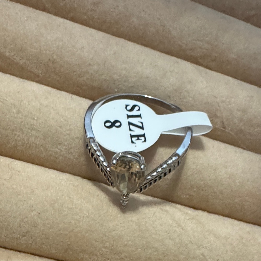 Fragrant Jewels Silver and Gold Leaf Ring